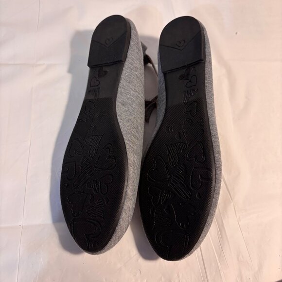 Epicstep Ballet Flats With Ankle Strap Women's 9 Grey Soft Fabric Balletcore - Picture 5 of 8